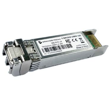 Grandstream F-SM1310-10KM-10G Módulo de Fibra SFP, Mono-Modo, longitud de onda: 1310 nm, 10 kilómetros, 10Gbps