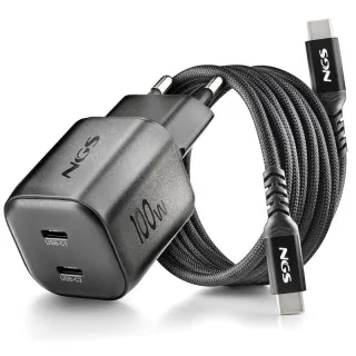 NGS Carg Nano GAN 100W PD3.0 TIPOC UltraRáp. Black