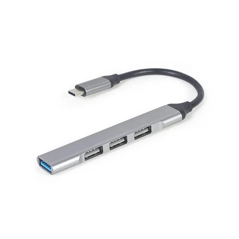 Gembird Hub USB-C 4P, USB 3.0 x 1 + USB 2.0 x 3