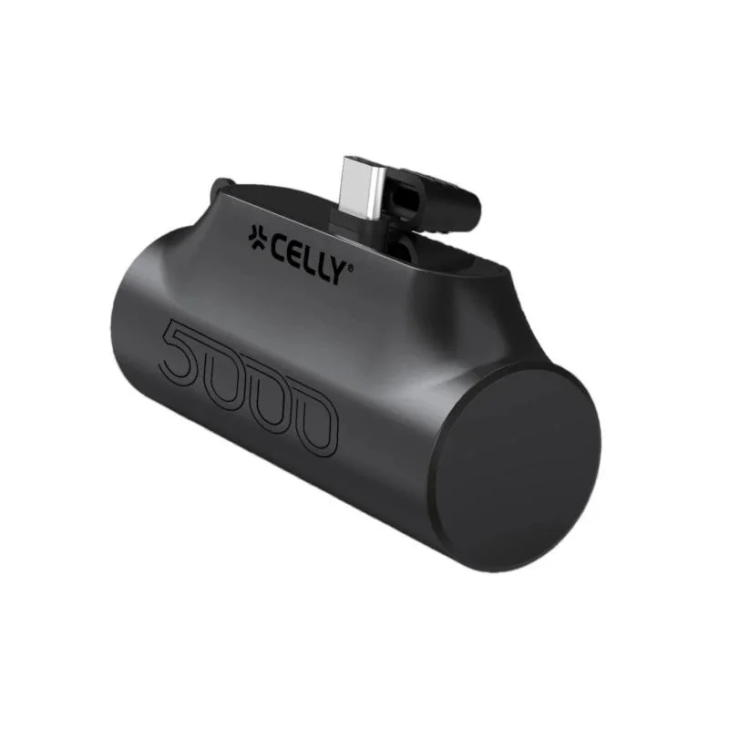 Celly Powerbank Compacta Usb-C 5000 mAh Negra