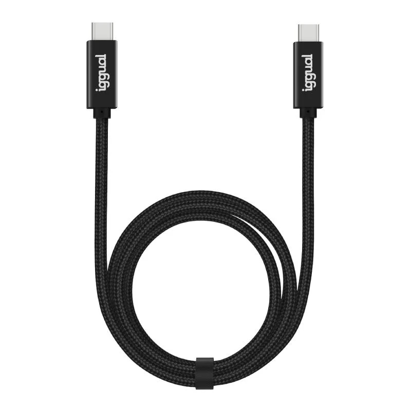 iggual Cable USB-C 3.2 Gen2x2 100W 5A 4K 1m nylon