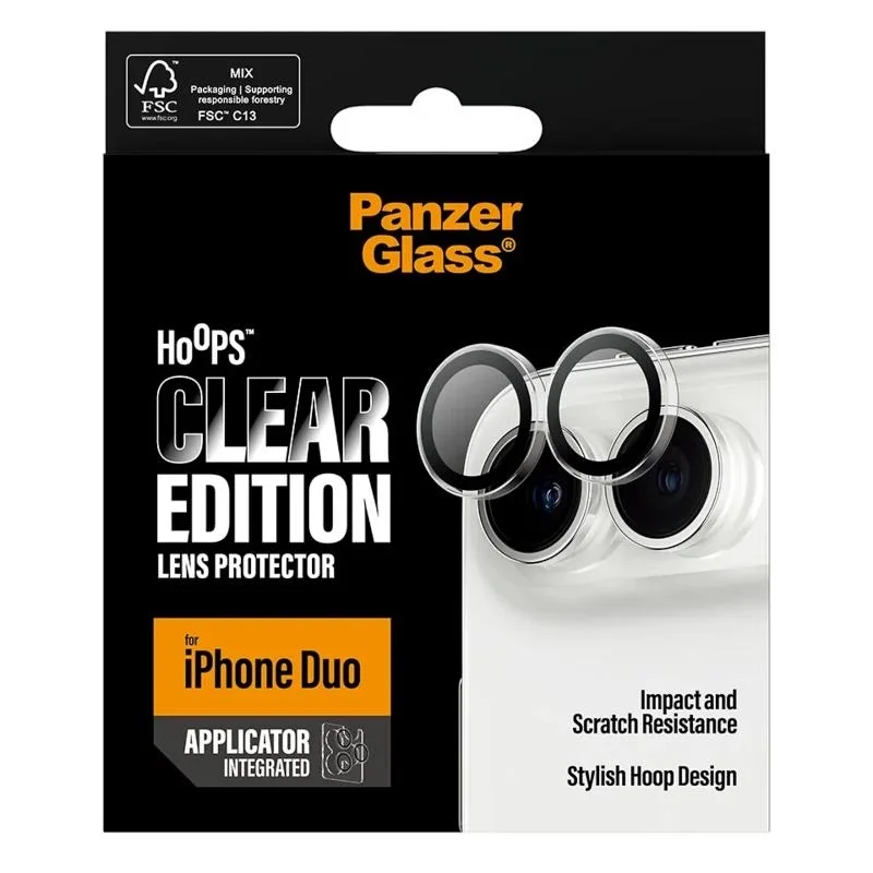PanzerGlass Hoops Camera Prot iPhone Duo Transpare