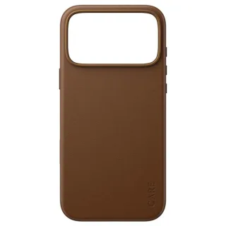 Care VeganLeatherCase Brown MagSafe iP 18PMx 17Mx