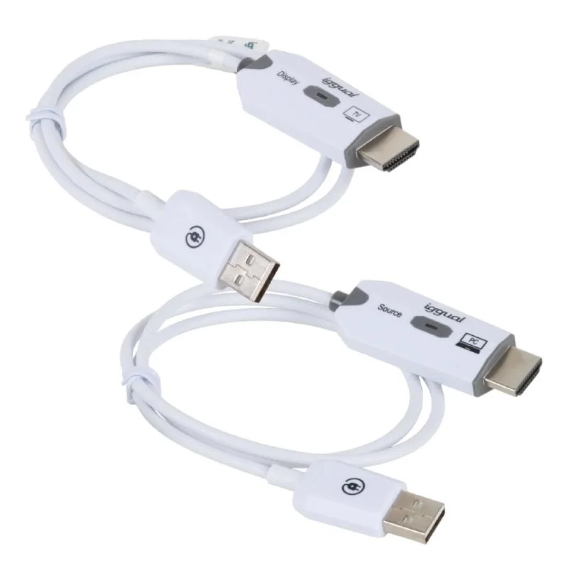 iggual Transmisor y receptor HDMI FHD inalámbrico