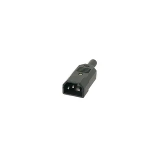 2LAN Conector IEC320 C14 Macho Recto