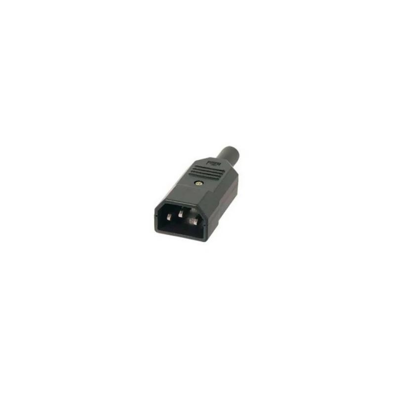 2LAN Conector IEC320 C14 Macho Recto