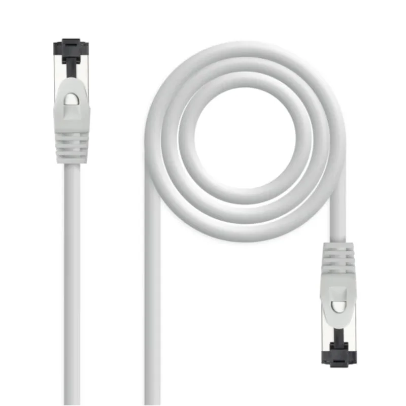 Nanocable Cable red Cat. 8.1 2GHZ SSTP Gris 1m