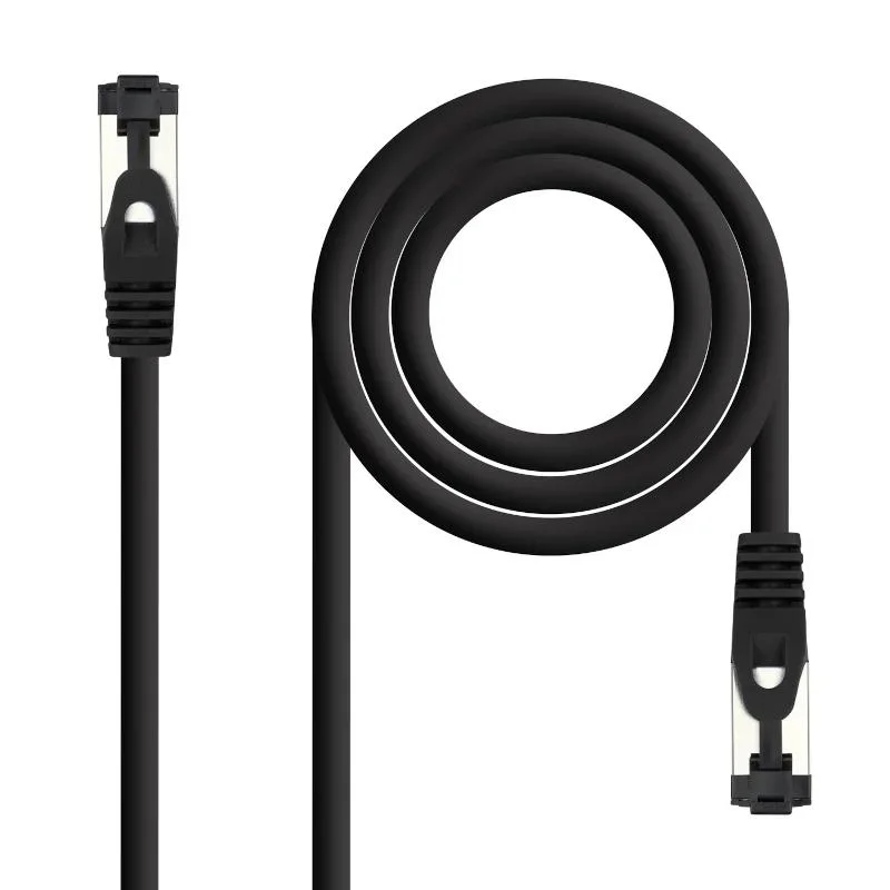 Nanocable Cable red Cat. 8.1 2GHZ SSTP Negro 1m