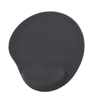 GEMBIRD Alfombrilla de gel con reposamuñecas Negra