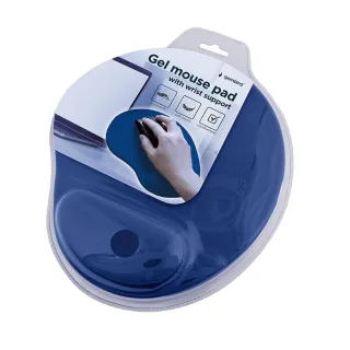 Gembird Alfombrilla de Gel con reposamuñecas Azul