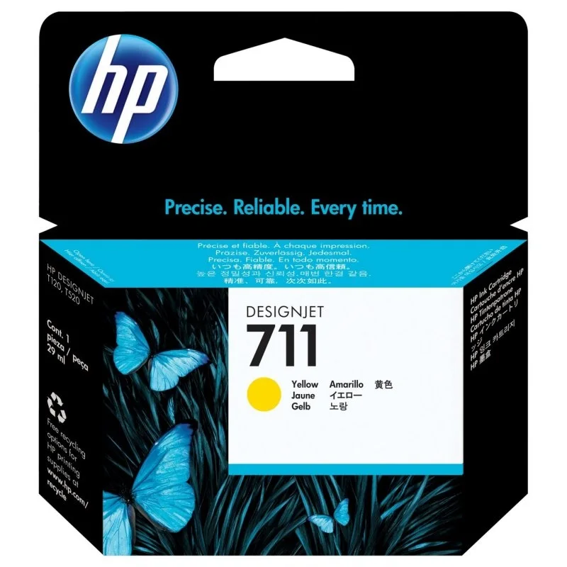 HP Cartucho 711 Amarillo