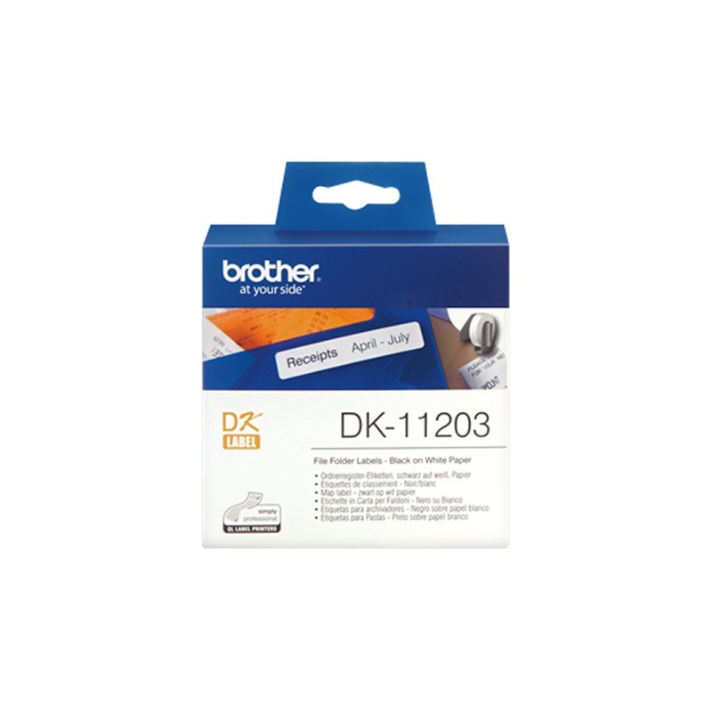 Brother Etiquetas DK11203 Precortadas17x87 mm 300