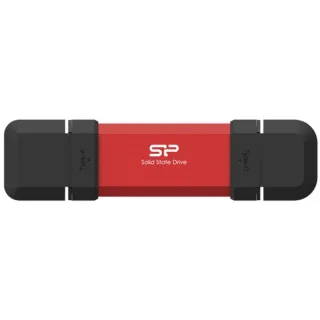 SP Memoria USB DS72 250GB USB A+C 3.2 Gen2 Rojo