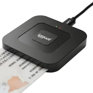 iggual Lector DNI SIP tarjetas ID USB-A / tipo C