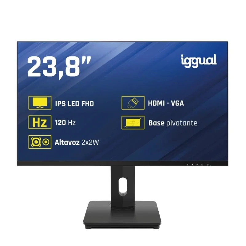 iggual Monitor 24" VGA HDMI 120Hz pivotante AA MM