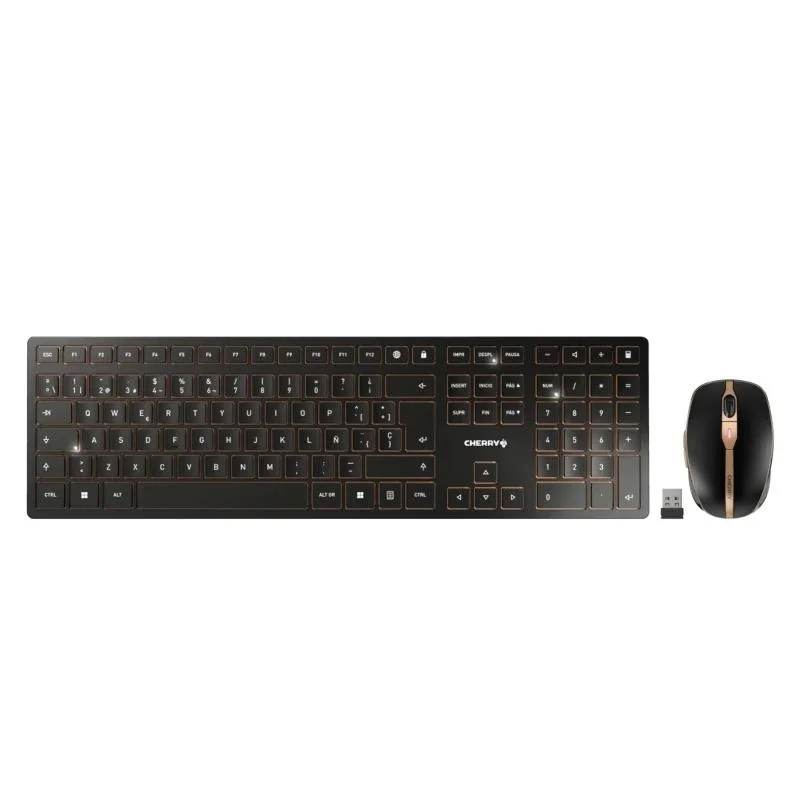 CHERRY Teclado+ratón combo Bluetooth-Inalámbrico