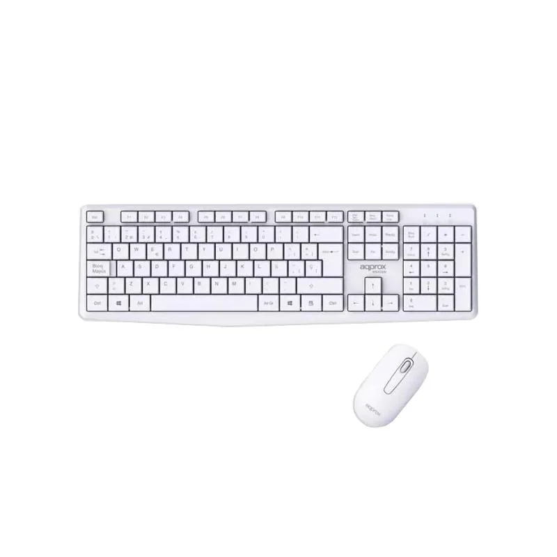 APPROX Teclado+raton inalamb X420W 1000DPI Blanco