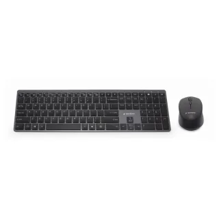 Gembird Kit Teclado+Ratón Inalámbr. Pro Slim Negro