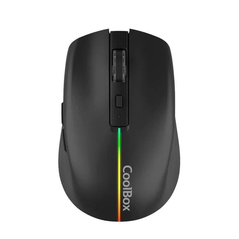 Coolbox Gaming Ratón W01 1600DPI Inalámbrico Negr