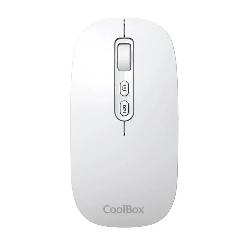 Coolbox Ratón W02-IA Inalámbrico RF+BT Blanco