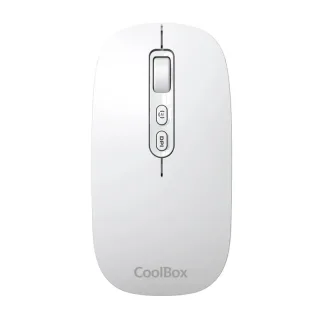 Coolbox Ratón W02-IA Inalámbrico RF+BT Blanco