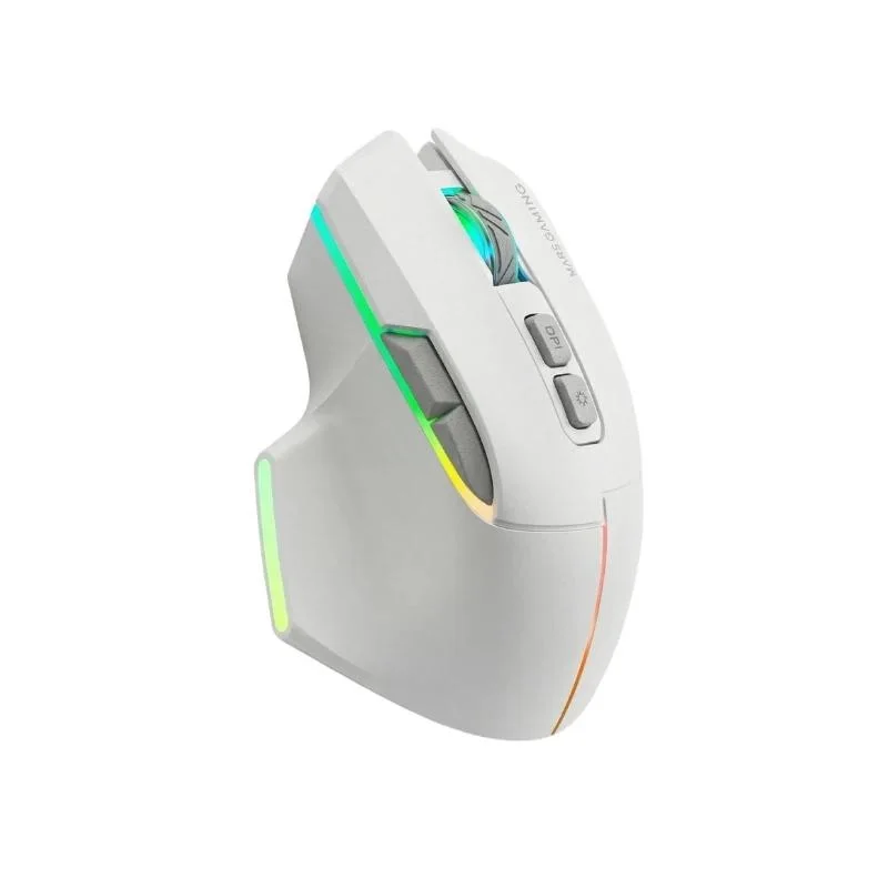MARS GAMING Ratón Inalam. TRI-MODO 12000DPI White