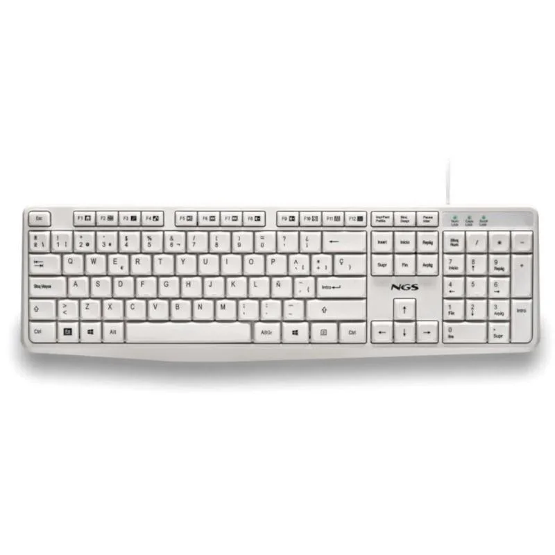 NGS Teclado USB-A 12 Teclas Multi Cable 1.5M