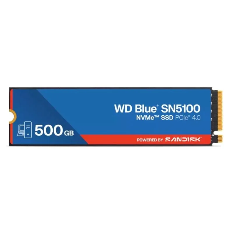 WD Blue SN5100 SSD 500GB NVMe Gen4 6600MB-s