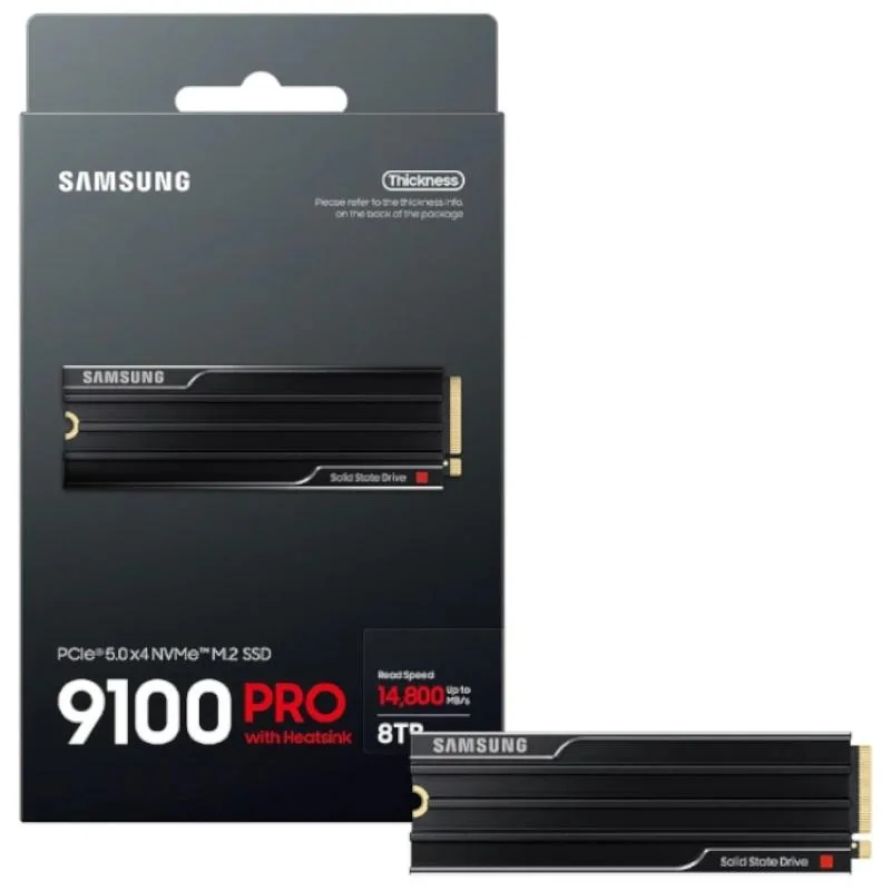 Samsung 9100 PRO HS SSD 8TB PCIe 5.0 14800 MB-s