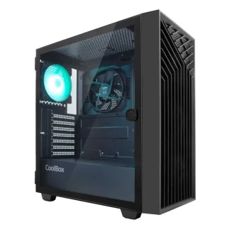 Coolbox Caja Gaming ATX GA300 GRIDLINE Black