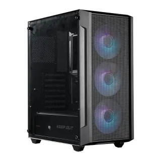 Keep Out Caja M-Atx KO XC-200 RGB Usb3 Black Glass