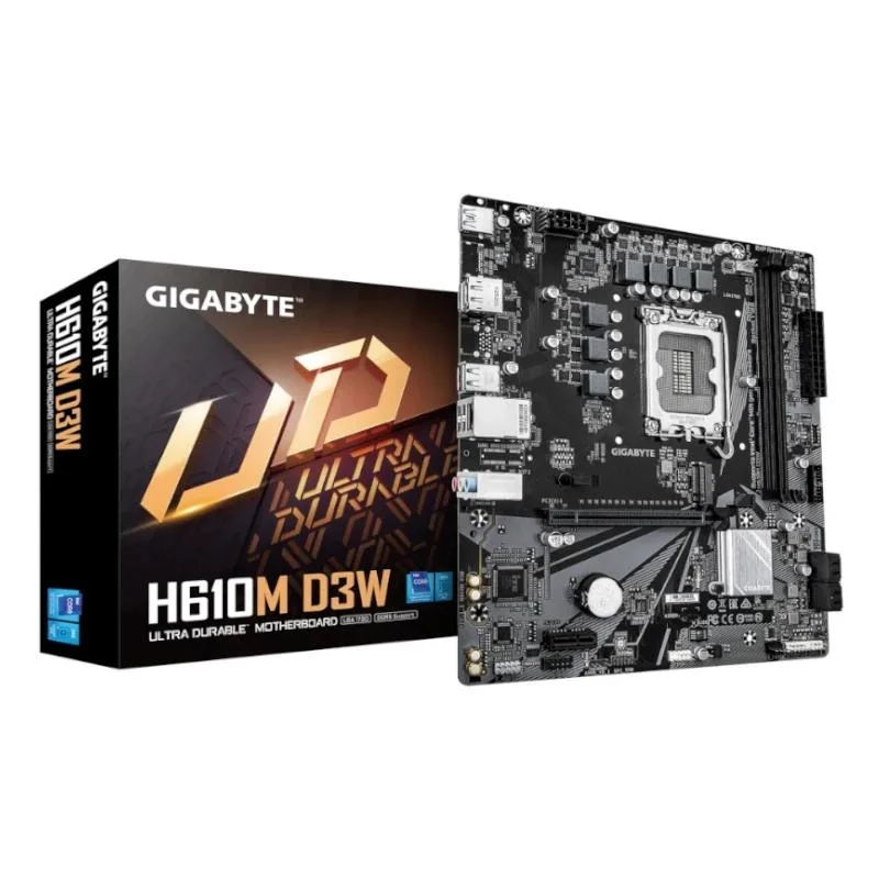 Gigabyte Placa Base H610M D3W DDR5 mATX 1700
