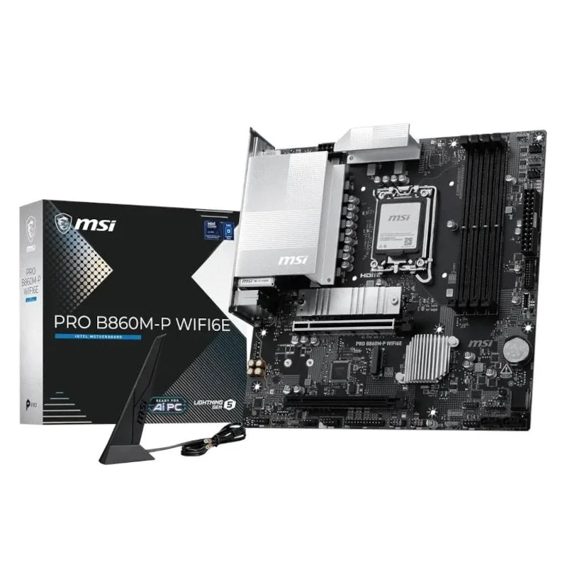 MSI Placa Base PRO B860M-P WIFI6E mATX D5 1851