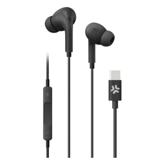 Celly Auriculares cable Usb-C Negro