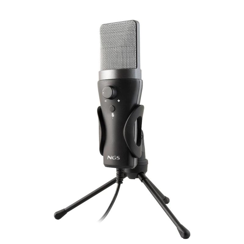 NGS Micrófono PC Usb con soporte tripode