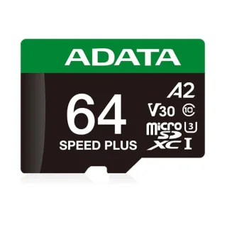 ADATA Speed Plus microSDXC UHS-I 64GB U3 V30 A2