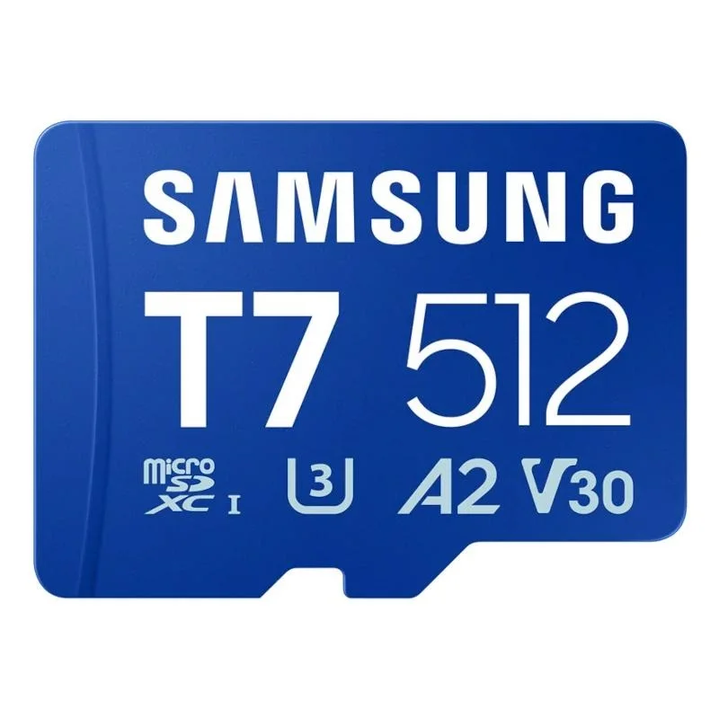 Samsung Micro SDXC T7 512GB clase10 U3 V30 A2