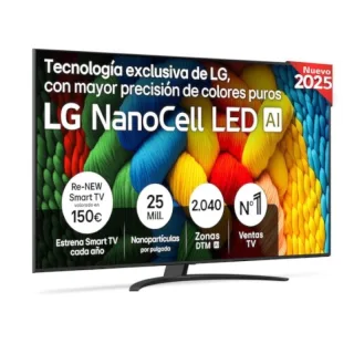 LG 75NANO81A6A TV 75" UHD NANOCELL ALFA7 WEBOS25