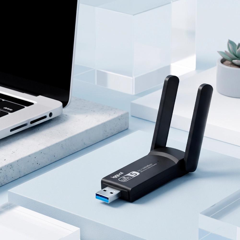 iggual Adaptador USB Wifi 1300 Mbps dual 2.4G/5G