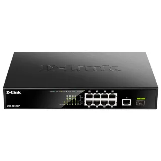 D-Link DGS-1010MP/E Switch 8xG PoE 1xG Up 1xG SFP