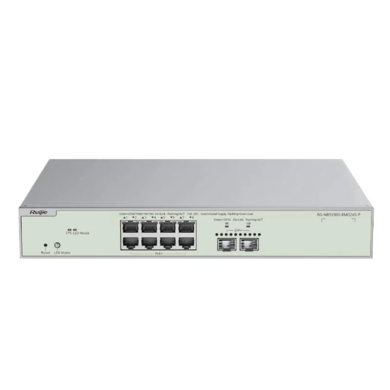 Reyee NBS3300-8MG2XS-P L2 8xmG PoE 2xSFP+ 240W
