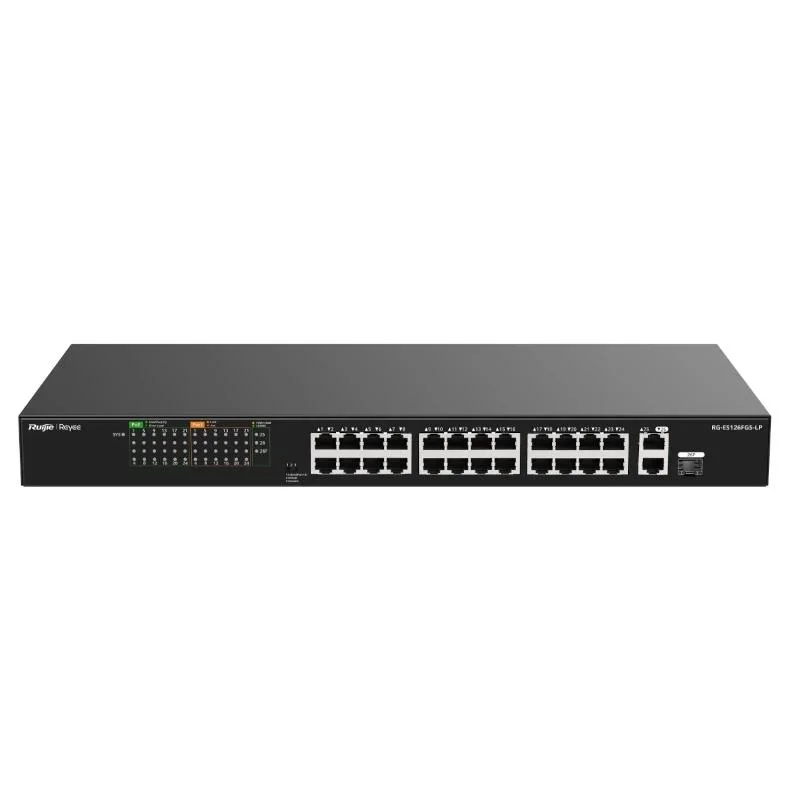 Reyee 24-Port 100Mbps + 1 Uplink Port 1000Mbps + 1