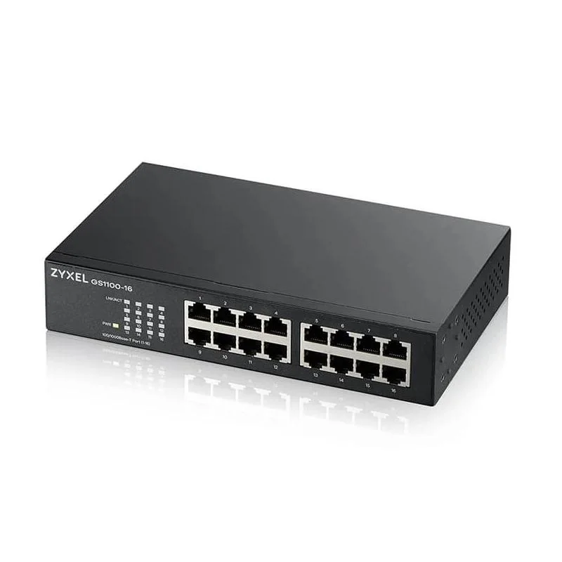 ZyXEL GS1100-16S Switch 16xGbE DIP Selector