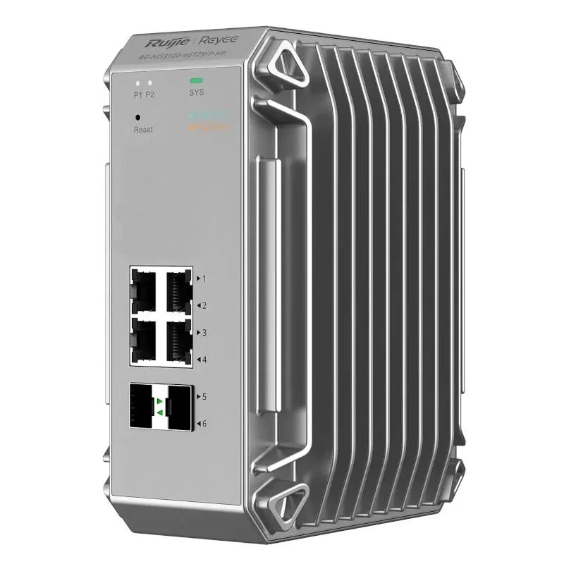 Reyee L2 Industrial Managed Switch, 4-Port RJ45 Gi