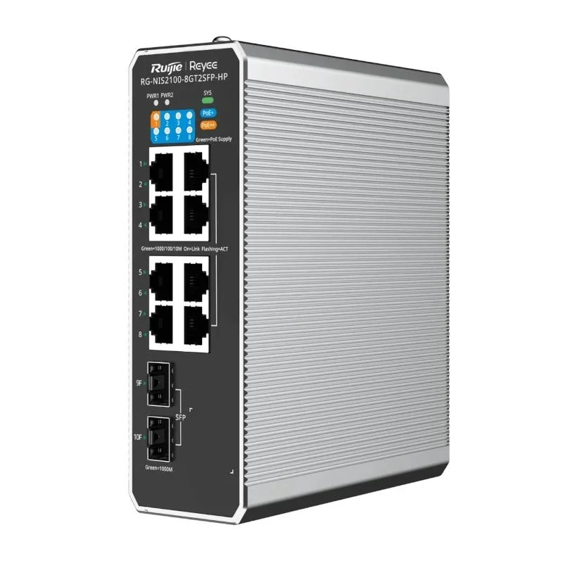Reyee 8-Port RJ45 Gigabit and 2-Port SFP Cloud Man