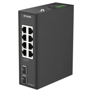 D-link DIS-100G-10P 8 Ports Gig Ind.PoE+Switch+2P