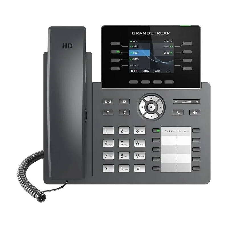 GrandStream IP Phone GRP2634 8 línea 4 SIP WiFi BT