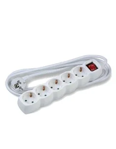 REGLETA 5 TOMAS TECKNIK BLANCA 1.5M CON PROTECCION INTERRUPTO PN: MT5W1.5MS1.5-W EAN: 5999565654283
