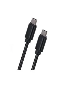 CABLE USB TYPE C A TYPE C M/M TRENZADO 1.8M NEGRO PN: TYPE-A A TYPE-C EAN: 1000000000549