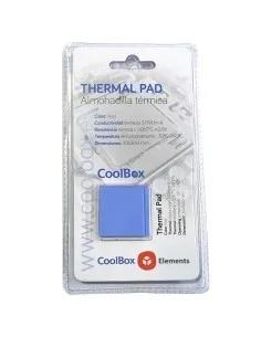ALMOHADILLA TERMICA CPU KIT 4 PADS AZUL COOLBOX PN: COO-TGH3W-PAD EAN: 8436556140457